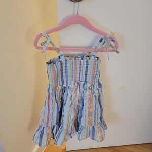 J. Crew Crewcuts Metallic Stripe Dress Size 2